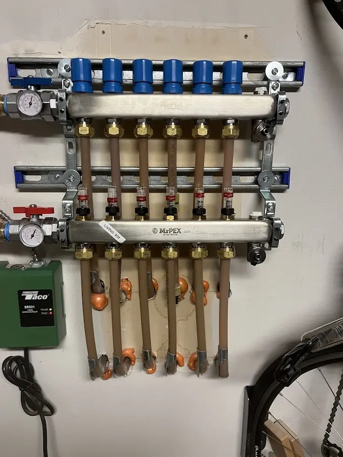 Plumber performing Leak Detection at a residential property in Beacon Falls